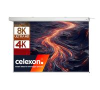celexon Expert Écran de Projection motorisé 140" | 300x187 cm 16:10 | Écran 8K, Full-HD pour présentations Professionnelles ou Home Cinéma avec vidéoprojecteurs | Télécommande | Montage Mural/Plafond