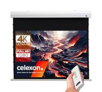Écran de projection tensionné motorisé celexon HomeCinema 300 x 169 cm, 135" - MWHT