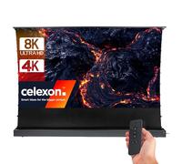 Écran de projection de sol motorisé celexon HomeCinema V2.0 à Haut Contraste 266 x 149 cm, 120" - CLR UST, noir