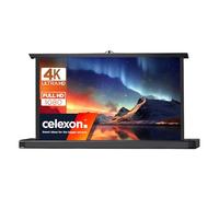 celexon Mini Professional écran de Projection de Table 40" | 89x50cm 16:9 | Écran 4K compact et portable avec support télescopique, idéal pour pico, pocket et mini vidéoprojecteurs