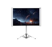 celexon Mobil Expert écran trépied Double Format 80" & 70" | 16:10 & 4:3 | 172x108 et 144x108cm argent-blanc, compatible 8K, 4K, Full HD et 3D, avec poignée de transport