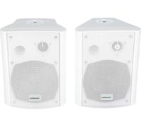 celexon Haut-parleurs actifs Set 525-B – 2x30W, 2 voies, support mural – Blanc