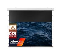 celexon Premium Plus 4K Pro MWHT Écran motorisé tensionné 100" | 221x124cm 16:9 | Écran électrique aux Couleurs Neutres pour Projections Home cinéma 8K, 4K, Full HD fidèles | Certifié ISF