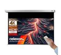 Ecran de projection motorisé - CELEXON - PRO PLUS - 220 x 124cm - Blanc mat - 16:9 - Dos noir et contours noirs