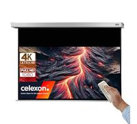celexon Pro Plus Écran de Projection motorisé 130" | 280x175 cm 16:10 | Écran motorisé 4K, Full-HD pour Votre vidéoprojecteur Home Cinéma | pour Montage au Plafond/au Mur | avec télécommande