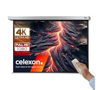 celexon Pro Plus Écran de Projection motorisé 150" | 300x225 cm 4:3 | Écran motorisé 4K, Full-HD pour Votre vidéoprojecteur Home Cinéma | pour Montage au Plafond/au Mur | avec télécommande