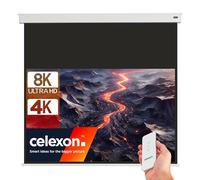 celexon Professional Plus V2.0 écran de Projection sur Batterie 80" | 180x102 cm 16:9 | écran 8K, Full HD pour vidéoprojecteurs avec câble de Charge & télécommande | Montage Mur/Plafond