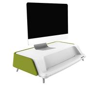 Réhausseur de bureau celexon PRO ME1730 pour écran de 17"-30" - vert (avec système de nettoyage UV-C)