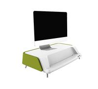 Réhausseur de bureau celexon PRO ME1730 pour écran de 17"-30" - vert (avec système de nettoyage UV-C)