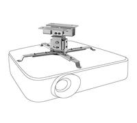 celexon Support de Plafond Universel - orientable et inclinable MultiCel 1200S - Distance au Plafond de 12cm - jusqu'à 25 kg - Argent