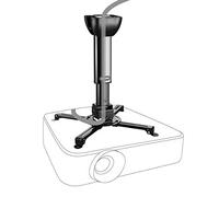 celexon support plafond pour vidéoprojecteur universel Multicel 4060Pro noir | Inclinable, pivotant & réglable en hauteur avec distance de 40 cm - 60cm, guide-câble inclus |Capacité de charge max.15Kg
