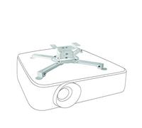 celexon Support plafond vidéoprojecteur Multicel 1000Pro inclinable/pivotant, 10 cm, 15 kg, Blanc