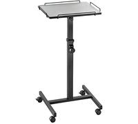celexon Table de Projection PT2000B | Table pour Projecteur Réglable en Hauteur avec roulettes & Plateau Inclinable (Jusqu’à 20°) | Hauteur 80-125 cm | Mobile & Polyvalente pour Bureau & Éducation