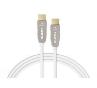 celexon UHD Fibre Optique HDMI 2.0b Câble actif 15m, blanc