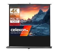 celexon Ultramobil Pro écran de Projection Pull-up 55" | 120x90cm 4:3 | Écran pull-up portable 8K Full HD à installation rapide, avec poignée et support télescopique