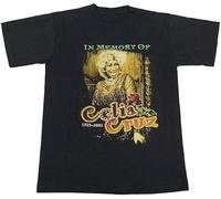 Celia Cruz La Reina De Salsa Men T-Shirt Black Unisex Tops Casual Tee XXL