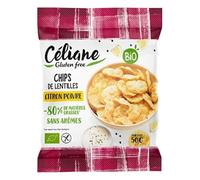 CÉLIANE - Chips de lentilles citron poivre 50g - Vente à l'unité - meilleure offre