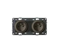 LEGRAND - Celiane double prise 2 pôles + terre graphite