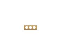 Celiane plaque 3 postes bronze dore