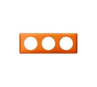 - Celiane plaque 3 postes orange snake