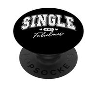 Célibataire Anti-Saint-Valentin et Fabuleuse Saint-Valentin sans Petit ami PopSockets PopGrip Adhésif