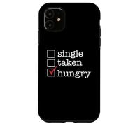 Célibataire ? Enlevé ? Vous n'avez Pas Faim ? Oui ! Meme Funny Foodie Checkmark Coque pour iPhone 11