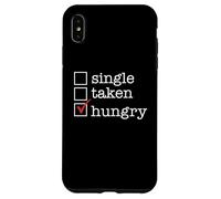 Célibataire ? Enlevé ? Vous n'avez Pas Faim ? Oui ! Meme Funny Foodie Checkmark Coque pour iPhone XS Max