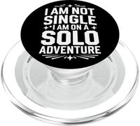 Célibataire Je ne suis Pas célibataire Je suis dans Une Aventure en Solo PopSockets PopGrip pour MagSafe