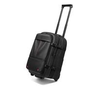 CELIMS - Sac a Dos avec Trolley | Sac à Dos sous Vide avec roulettes | Compartiement pour Ordinateur Portable | Extensible | Fermeture Cadenas TSA | sans Pompe | Tissu Impérméable | Noir