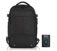 CELIMS - Sac à Dos de Voyage Sous Vide avec Pompe 2026 | Format Valise Cabine 55x35x25 & 55x40x20 | Sac Voyage Ordinateur Portable 17 Pouces | Serrure TSA | Extensible | Imperméable | Noir