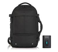 CELIMS - Sac à Dos de Voyage Sous Vide avec Pompe & Pèse Bagage Intégré 2026 | Format Valise Cabine 55x35x25 & 55x40x20 | Sac Voyage Ordinateur Portable 17 Pouces | Serrure TSA | Imperméable | Noir