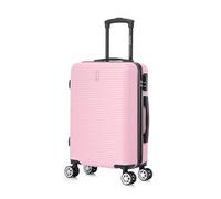 CELIMS - Valise Cabine 55x35x25 Rigide ABS Légère | Bagages Cabine Avion Enfant et Adulte pour W nd et Déplacements d’Affaires | Rose Pâle