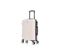 CELIMS - Valise Cabine 55x35x25 Rigide ABS Légère | Bagages Cabine Avion Enfant et Adulte pour W nd et Déplacements d’Affaires | Beige