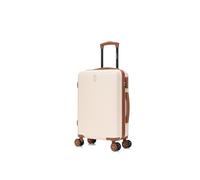 CELIMS - Valise Cabine 55x35x25 Rigide ABS Légère | Bagages Cabine Avion Enfant et Adulte pour W nd et Déplacements d’Affaires | Crème