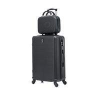 CELIMS - Valise Moyenne 65 cm avec Vanity | Valise Moyenne Taille avec Vanity | Cadenas Intégré | 4 Roues 360º | Noir
