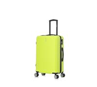 CELIMS - Valise Moyenne Jaune Fluo Rigide à 4 roulettes Légère Taille Soute 20kg 65cm | Serrure Intégré | ABS | Valise Moyenne Taille avec 4 Roues 65cm | Valise Week-End | Jaune Fluo