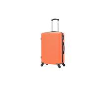 CELIMS - Valise Moyenne Taille Rigide à 4 roulettes Légère Soute 23kg 65cm | Serrure Intégré | ABS | Bagage Moyenne avec 4 Roues 65cm | Valise Week-End | Orange