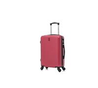 CELIMS - Valise Moyenne Taille Rigide à 4 roulettes Légère Soute 23kg 65cm | Serrure Intégré | ABS | Bagage Moyenne avec 4 Roues 65cm | Valise Week-End | Bordeaux