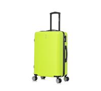CELIMS - Valise Moyenne Taille Rigide à 4 roulettes Légère Soute 23kg 65cm | Serrure Intégré | ABS | Bagage Moyenne avec 4 Roues 65cm | Valise Week-End | Jaune Fluo