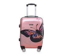 CELIMS - Valise Moyenne | Valise en Polycarbonates | 65 x 42 x 26 cm | 4 roulettes Doubles | Cadenas TSA | Rose Gold