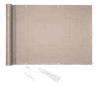 CelinaSun Brise-Vue Balcon 0,75 x 3 m PES Polyester Taupe Brise-Vue pour Balcon paravent bâche Jardin Balcon œillets Serre-câbles imprégné