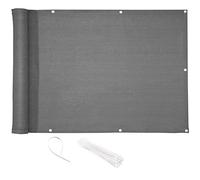 CelinaSun Brise-Vue Balcon 0,75 x 4 m HDPE Anthracite Brise-Vue pour Balcon paravent bâche Jardin Balcon œillets Serre-câbles résistant aux intempéries