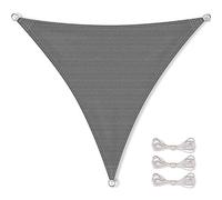 CelinaSun Voile d'ombrage avec Cordes de Fixation Pare-Soleil Jardin Balcon Basic Respirant Triangle 4 x 4 x 4 m Anthracite