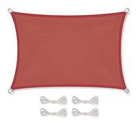 CelinaSun Voile d'ombrage Pare-Soleil Jardin Balcon Polyester PES hydrophobe Rectangle 2 x 3 m Terre Cuite