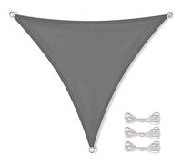CelinaSun Voile d'ombrage Pare-Soleil Jardin Balcon Polyester PES hydrophobe Triangle 3,6 x 3,6 x 3,6 m Anthracite