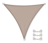 CelinaSun Voile d'ombrage Pare-Soleil Jardin Balcon Polyester PES hydrophobe Triangle 3 x 3 x 3 m Taupe