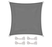 CelinaSun Voile d'ombragePare-Soleil Jardin Balcon Polyester PES Hydrofuge Carré 2,6 x 2,6 m Anthracite