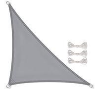 CelinaSun Voile d'ombragePare-Soleil Jardin Balcon Polyester PES Hydrofuge Triangle 2,5 x 2,5 x 3,5 m Gris Clair