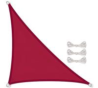 CelinaSun Voile d'ombragePare-Soleil Jardin Balcon Polyester PES Hydrofuge Triangle 5 x 5 x 7,1 m Rouge