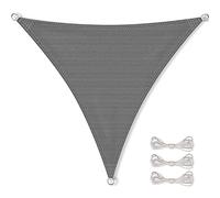 CelinaSun Voile d'ombragePare-Soleil Jardin Balcon Polyéthylène HDPE Respirant Triangle 4 x 4 x 4 m Anthracite